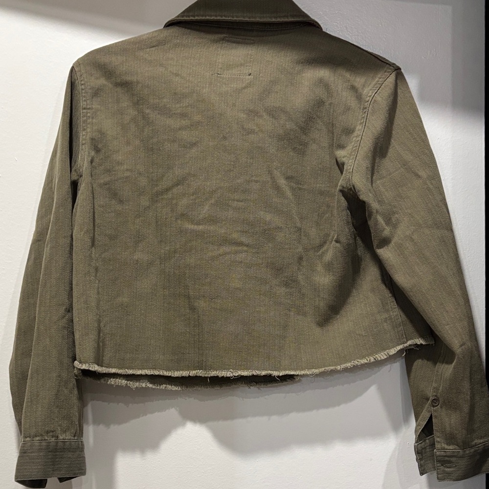 Olive Utility Jacket for Women - Picture 4 of 4